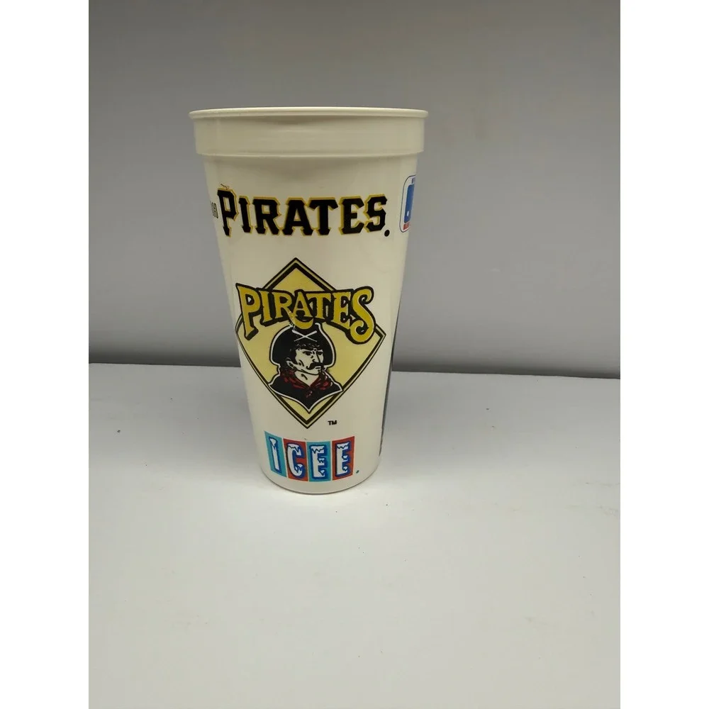 Vintage Pittsburgh Pirates ICEE Souvenir Cup MLB Baseball Dugout Jacket Graphic